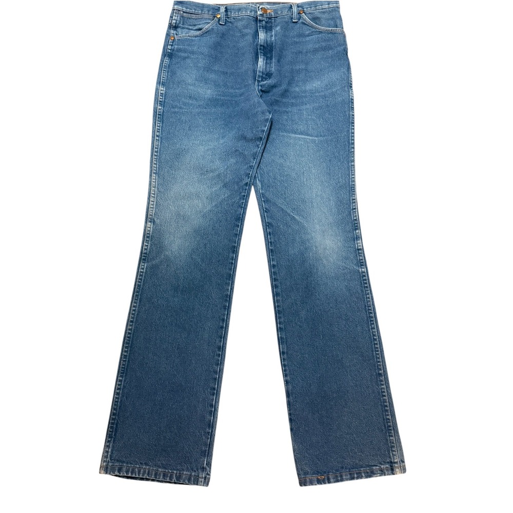 Wrangler Cowboy Cut Slim Fit Jeans Medium Wash Denim Mens 38x36 Classic 936DEN